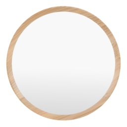 Gallery Direct Cedar Small Round Mirror 56cm - Oak - thumbnail 4
