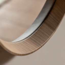 Gallery Direct Cedar Small Round Mirror 56cm - Oak - thumbnail 3