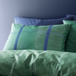 Catherine Lansfield Brushed Melrose Tweed Duvet Set - Green - Double - thumbnail 2
