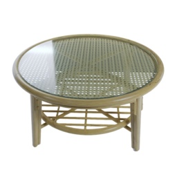 Daro Dingley 80cm Glass Top Round Coffee Table - thumbnail 3