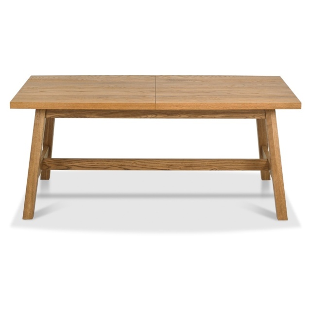 Brandon Rustic Oak 4-6 Seater Extending Dining Table - image 1