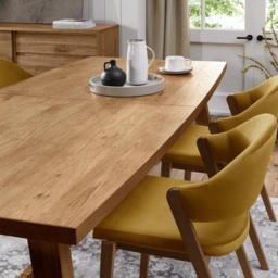 Brandon Rustic Oak 4-6 Seater Extending Dining Table - thumbnail 4