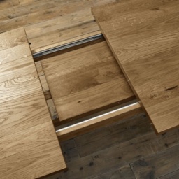 Brandon Rustic Oak 4-6 Seater Extending Dining Table - thumbnail 7