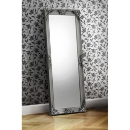 Julian Bowen Rococo Pewter Lean-To Dress Mirror - thumbnail 2