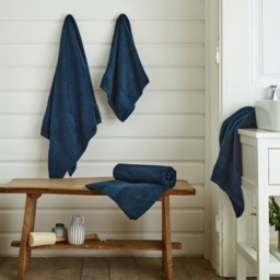 Deyongs Northmoor 100 Cotton Towels - Navy - Bath Sheet - thumbnail 2