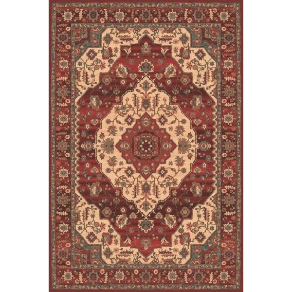 Mastercraft 4377/300 Kashqai Wool Wilton Rug - Red - 135cm x 200cm - image 1
