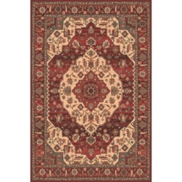 Mastercraft 4377/300 Kashqai Wool Wilton Rug - Red - 135cm x 200cm