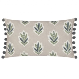 Sanderson Sessile Leaf Feather Rich Cushion 30x50cm - Flax - thumbnail 2