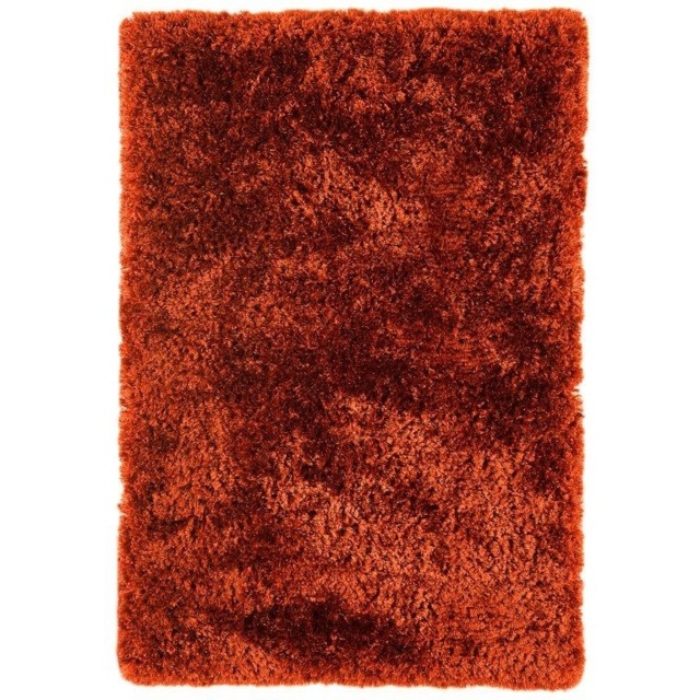 Asiatic Plush Luxury Shaggy Rug - Rust - Orange/Brown - 070x140cm - image 1