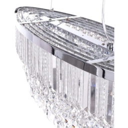 BHS Paladina Diner Pendant Ceiling Light - Chrome - thumbnail 2