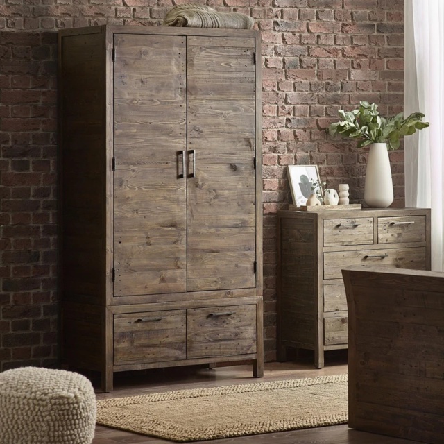 Julian Bowen Heritage 2 Door Wardrobe - image 1