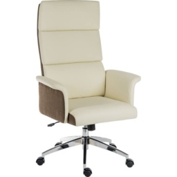 Elegance High Cream Office Chair - thumbnail 2