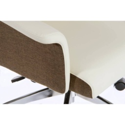 Elegance High Cream Office Chair - thumbnail 3