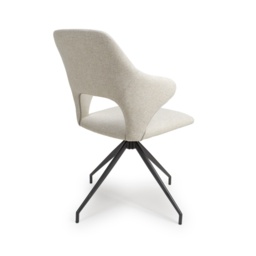 Scott Fabric Dining Chair - Natural - thumbnail 3