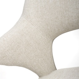 Scott Fabric Dining Chair - Natural - thumbnail 6