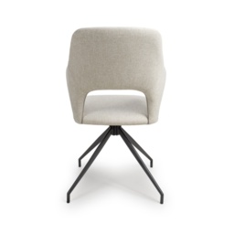 Scott Fabric Dining Chair - Natural - thumbnail 5