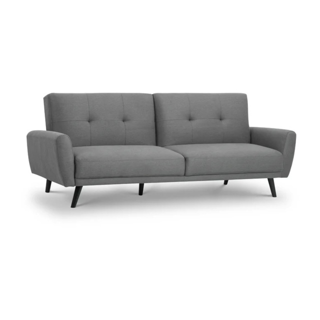 Julian Bowen Monza Fabric Sofa Bed - Grey - image 1