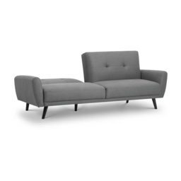 Julian Bowen Monza Fabric Sofa Bed - Grey - thumbnail 2