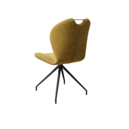New York Swivel Dining Chair - Ochre Yellow - thumbnail 2