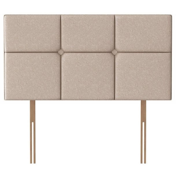 Silentnight Arezzo Strutted Headboard - 90cm Single - Premium Fabric - image 1