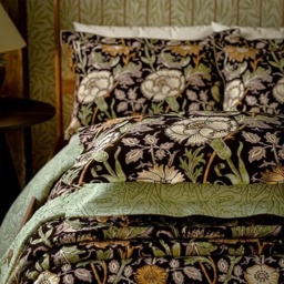 Morris and Co Blackthorn Duvet Set - Pink and Rose - Super King - thumbnail 3