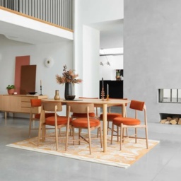 G Plan Flora Dining Chair Set of 2 - Orange - thumbnail 3