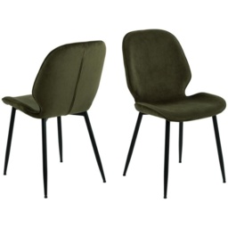 Femke Dining Chair - Olive Green - thumbnail 4