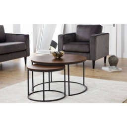 Julian Bowen Bellini Round Nesting Coffee Table - thumbnail 1
