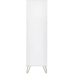 Julian Bowen Murano 2 Door 1 Drawer Wardrobe - Matt White - thumbnail 3