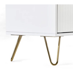 Julian Bowen Murano 2 Door 1 Drawer Wardrobe - Matt White - thumbnail 7