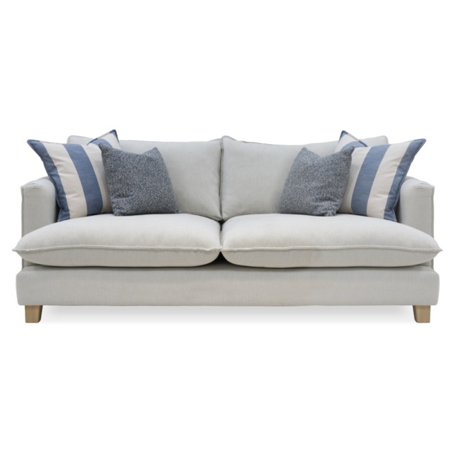 Vogue Williams Howth Large Sofa - Soft Chenille - Feather Wraped Foam - image 1