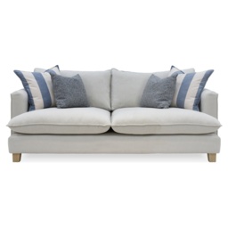 Vogue Williams Howth Large Sofa - Soft Chenille - Feather Wraped Foam