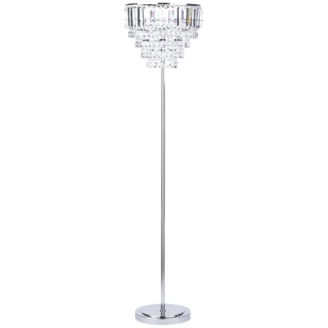BHS Paladina Floor Lamp - Chrome/Clear - image 1