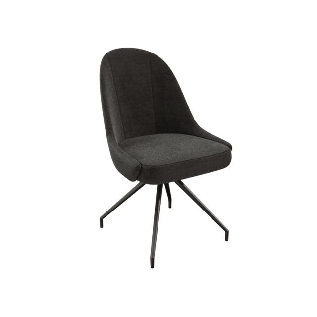 Akante Miami Swivel Dining Chair - Anthracite - image 1