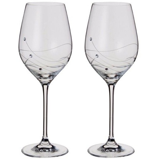 Dartington Glitz Wine Glasses Pair