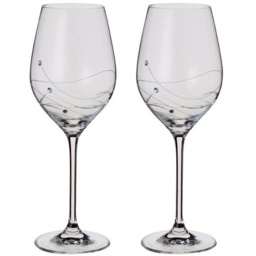 Dartington Glitz Wine Glasses Pair