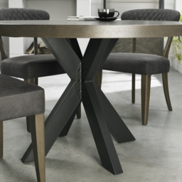 Winnipeg Fumed Oak 125cm Dining Table - thumbnail 5