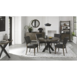 Winnipeg Fumed Oak 125cm Dining Table - thumbnail 6