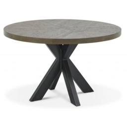 Winnipeg Fumed Oak 125cm Dining Table - thumbnail 3