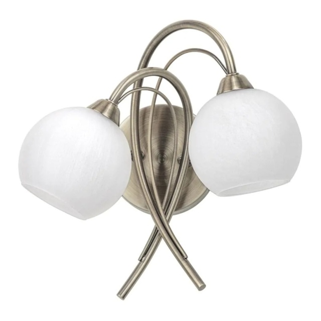 BHS Soni Wall Light - Antique Brass/Alabaster - image 1