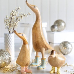 DCUK Gold Spotty Welly Duckling - thumbnail 2