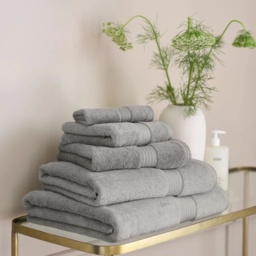 Christy Supreme Bathroom Towel - Silver - Face - thumbnail 1
