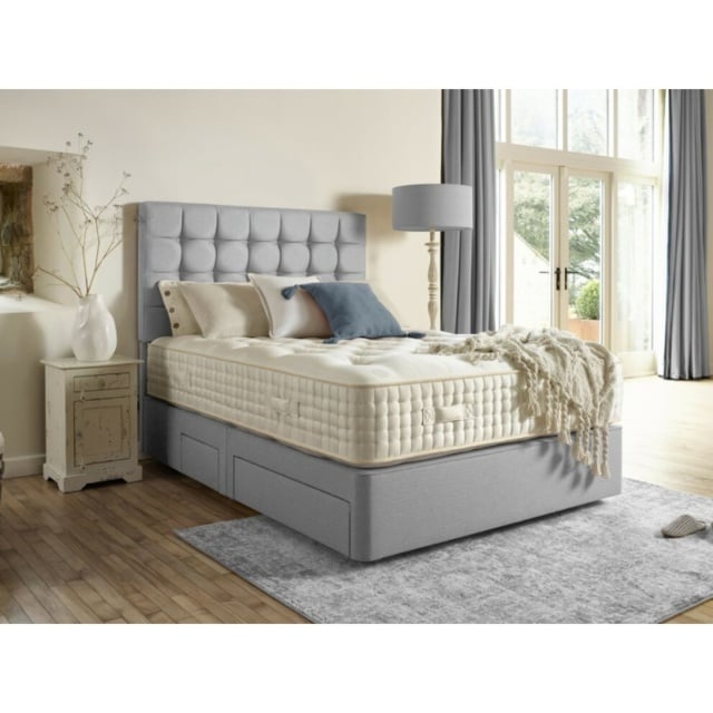 Harrison Spinks Sargasso Mattress and Divan Set - 135cm Double - Padded Top Deep - 4 Drawers - image 1