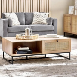 Julian Bowen Padstow Rectangular Coffee Table - Oak - thumbnail 1