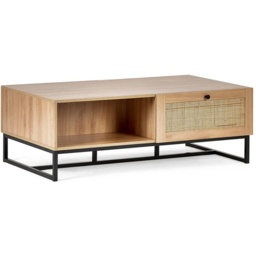 Julian Bowen Padstow Rectangular Coffee Table - Oak - thumbnail 3