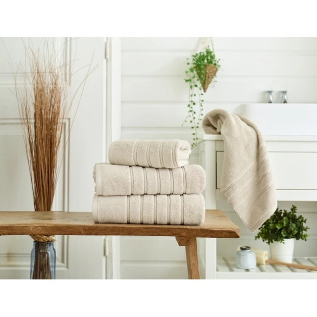 The Lyndon Company Rainham Cotton Towel - Taupe - Face Towel - image 1