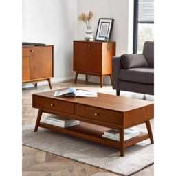 Julian Bowen Lowry Rectangular 4 Drawer Coffee Table - thumbnail 1
