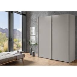 Wiemann Darwin Sliding 2 Door Wardrobe - 150cm - 2 Wood / Mirrored Doors - thumbnail 4