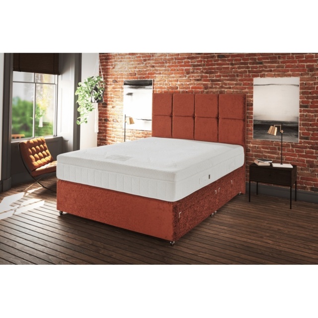 Kaymed Jakarta 2000 Mattress and Divan Set - 180cm Super King - No Storage - Standard Fabric - image 1