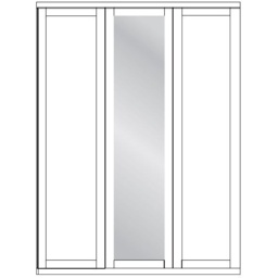 Wiemann Cambridge 3 Door 1 Mirrored Door Wardrobe - Finish - thumbnail 2